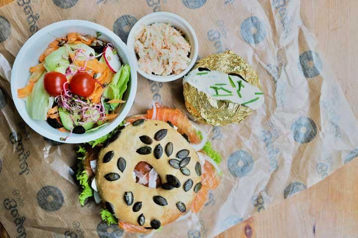 Lunch-Combo mit baked potato und salat (Mo-Fr) - Bagelboys