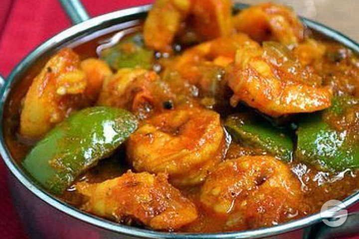 Butter masala shrimp - Taj Palace