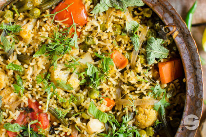 Sabzi Biriyani - Taj X-Green