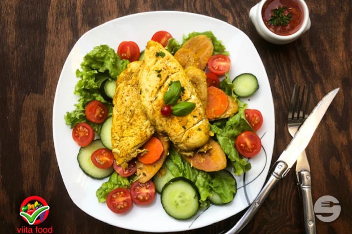 Chicken Slices with Curry - Viita Food