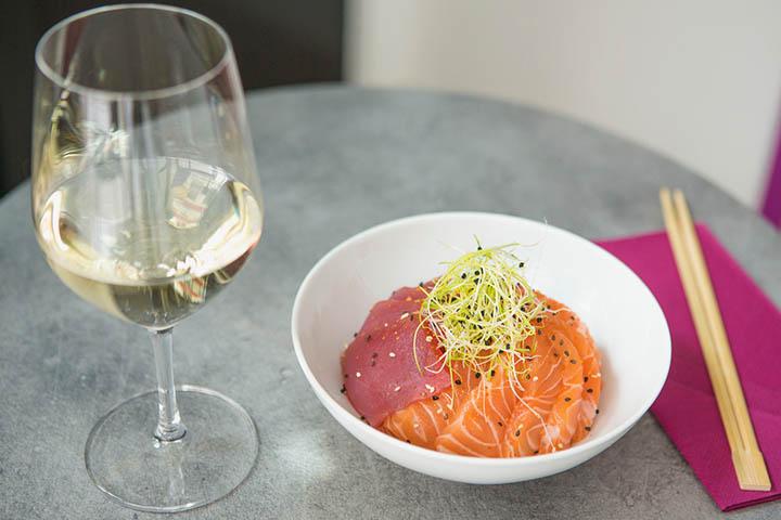 Chirashi Duo: salmon & tuna 10 pieces - Crazy Fish