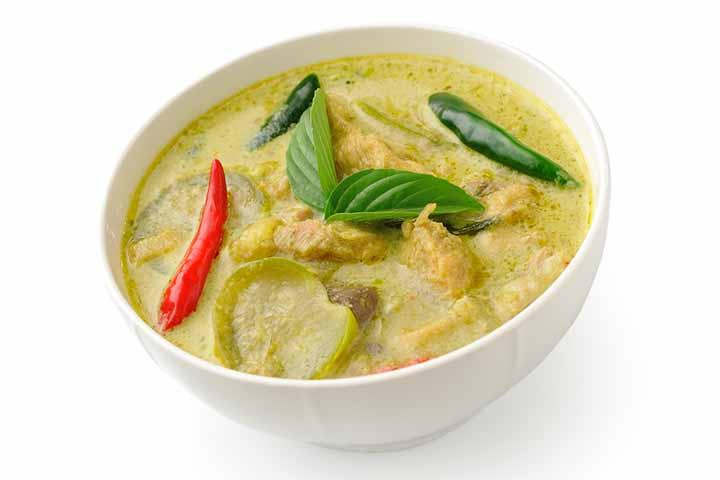 Green curry chicken / with white rice - Crazy Fish