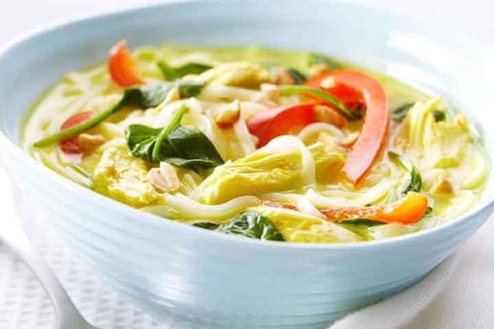 Poulet curry Jaune / with white rice - Crazy Fish