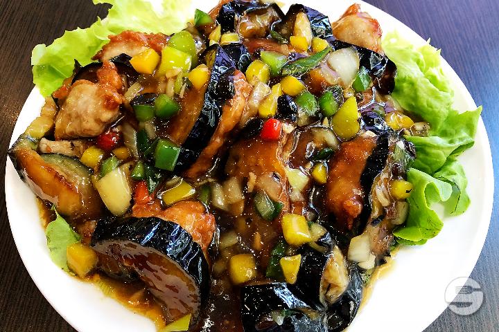 106. Eggplant stuffed with minced pork - Boky