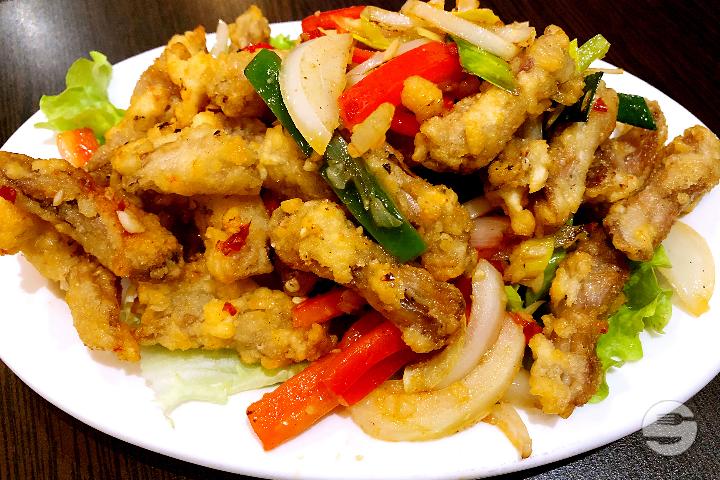 533. Deep fried duck tongue with salt and pepper - Boky