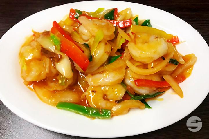 461. Sauteed Shrimps with XO sauce - Boky