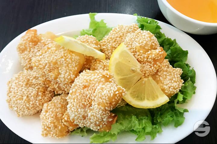 465. Shrimps with lemon and sesame seeds - Boky