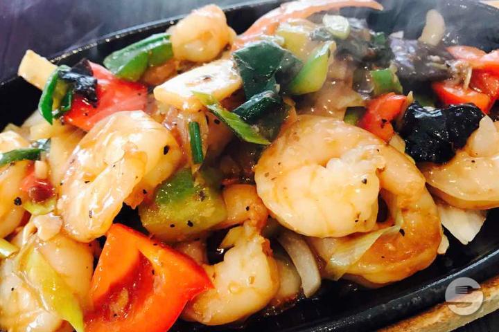 469. Shrimps in black pepper - Boky