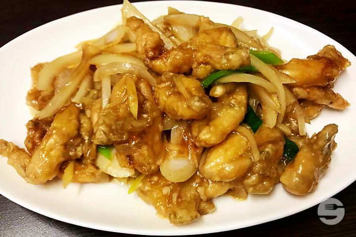 523. Frog's legs with ginger and chives - Boky