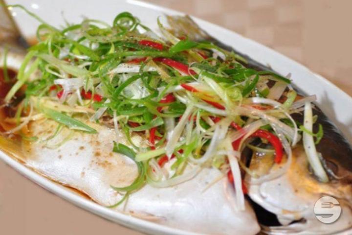 114. Steamed pomfret fish - Boky