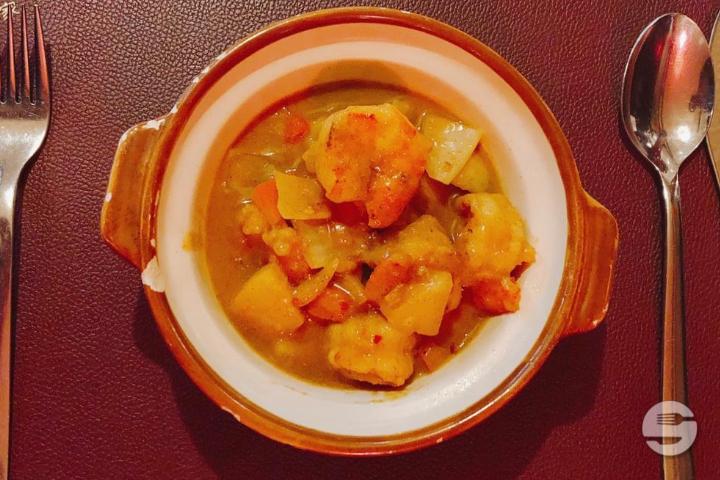 305. Crevettes au Curry Jaune - Fu Yiu