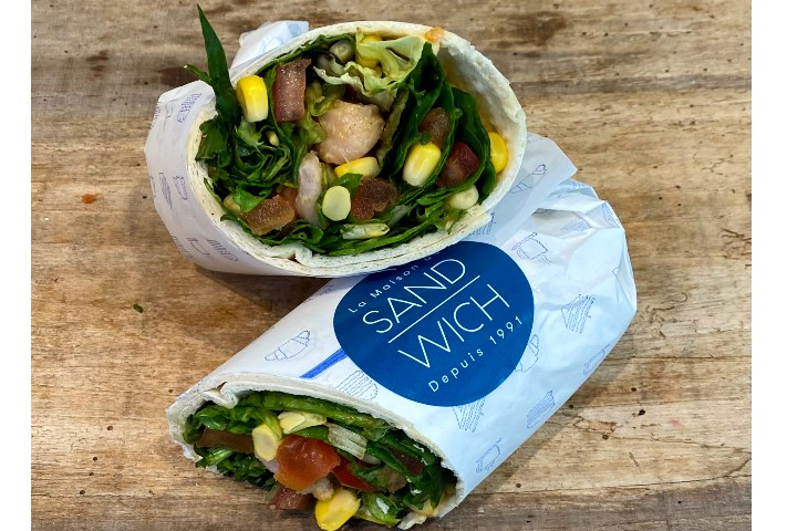 Wrap Yakitori Chicken - La Maison du Sandwich
