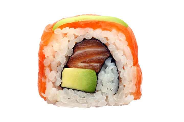Rainbow Roll Lachs 2 pc - Negishi Sushi Bar