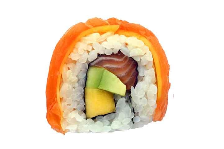 Salmon loves Mango 2 pc - Negishi Sushi Bar