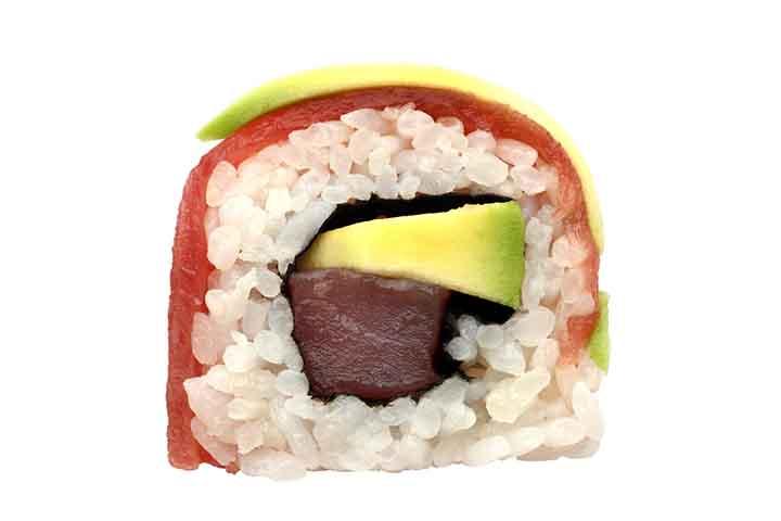 Rainbow Roll Tuna Rolle à 8 pc - Negishi Sushi Bar