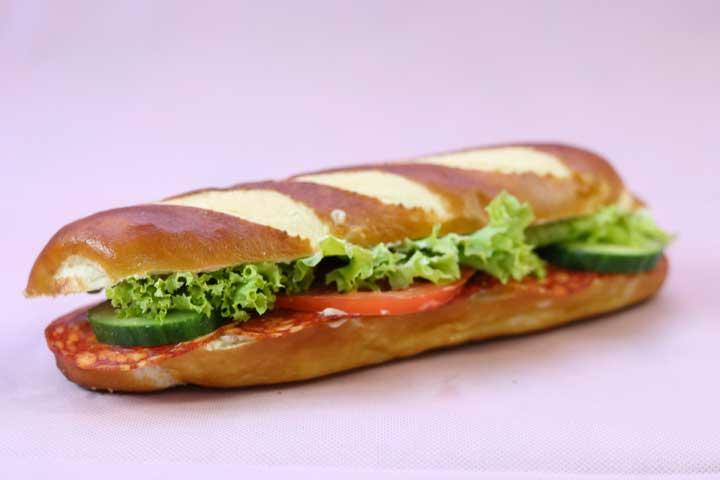 Chorizo Salami Sandwich - Happy Beck
