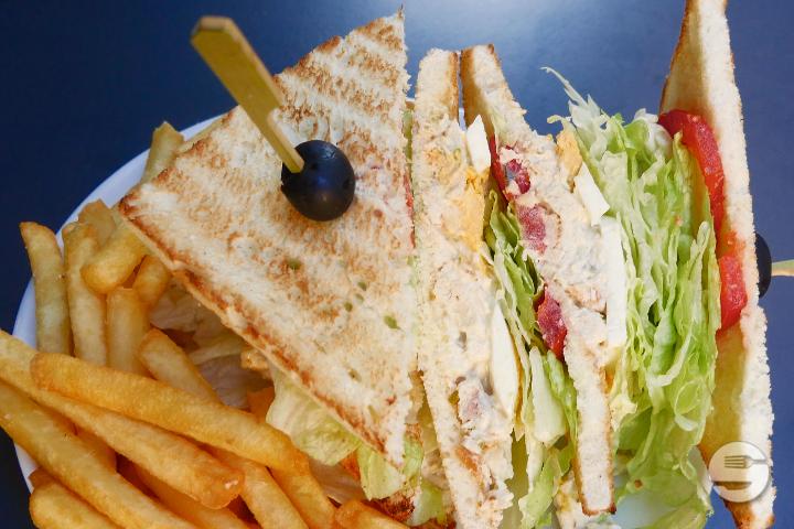 Chicken Club Sandwichs - Demi Lune Café