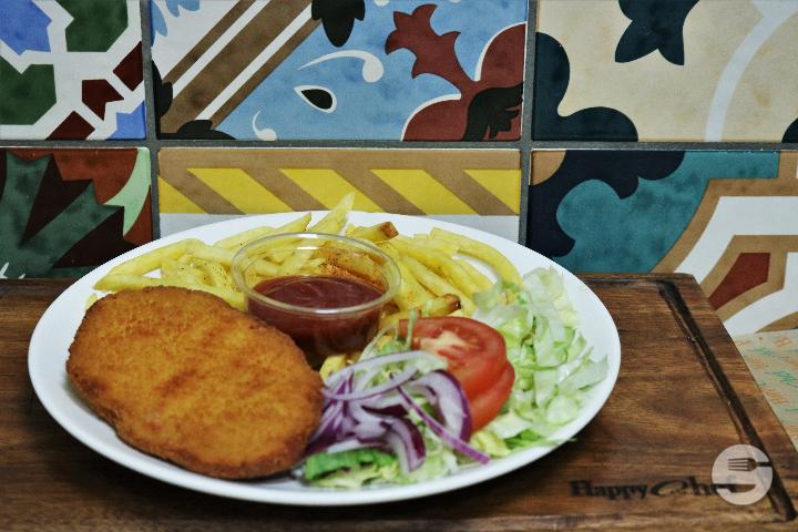 Poulet Cordon Bleu mit Pommes - Happy Chef