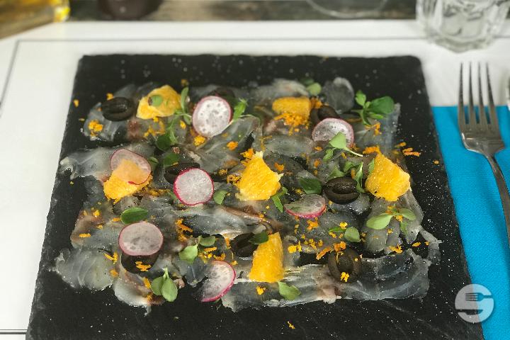 Seabass, red radish, orange and olives - Caffè Bellini - Lunch *