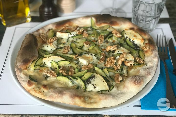 Zucchini flower, goat cheese and black truffle - Caffè Bellini - Lunch *