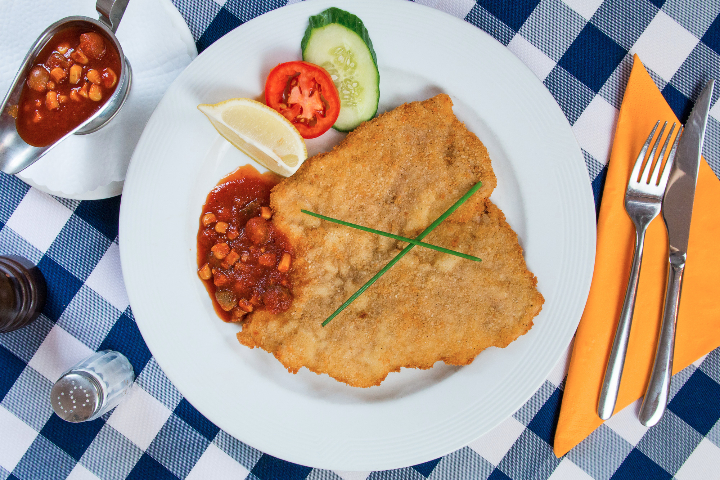 Schweinsschnitzel Zigeuner - Schnitzelhuus