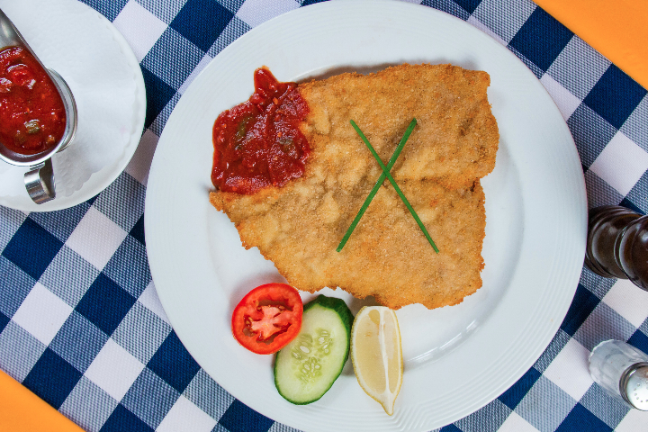 Schweinsschnitzel Diabolo Beelzebub - Schnitzelhuus