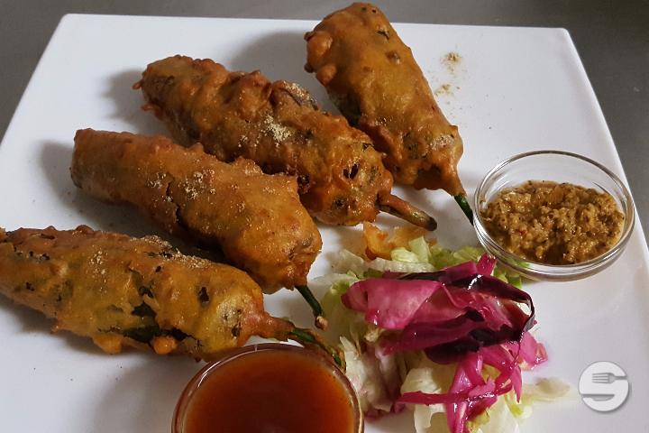Stuffed Chilli Pakora - Namaste India