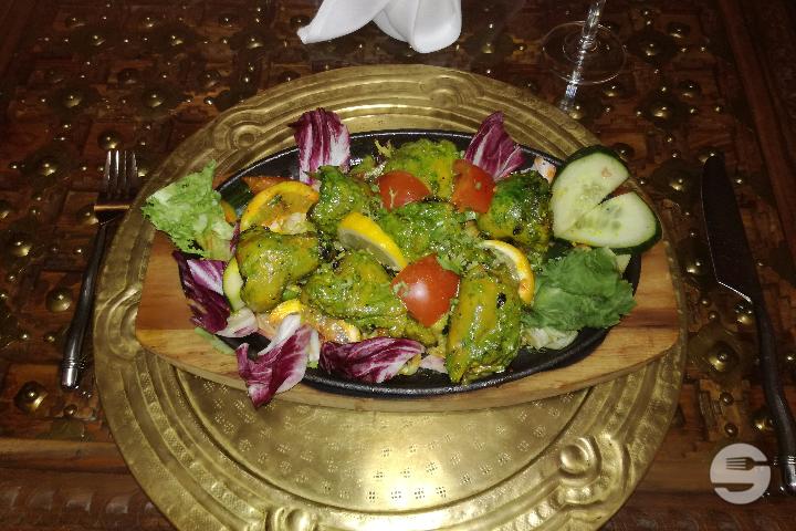 Hariyali Chicken Kebab - Crown of India