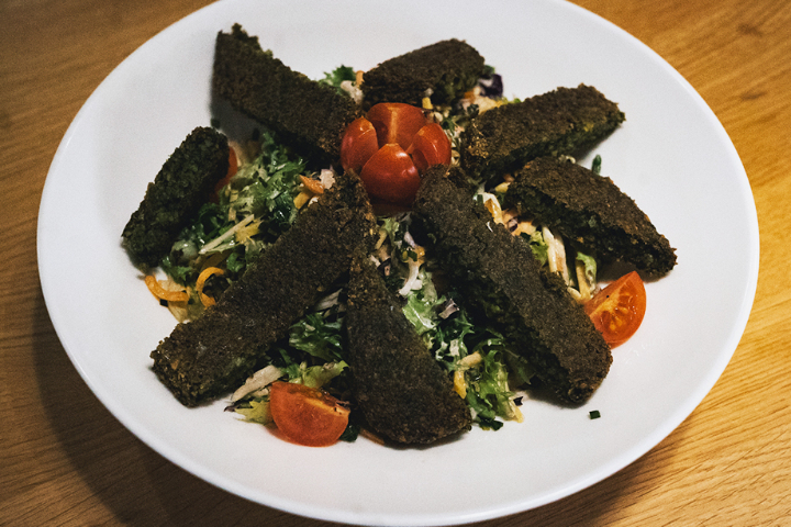Chrüsi Müsi with Spinach Falafel Patty - Burgermeister