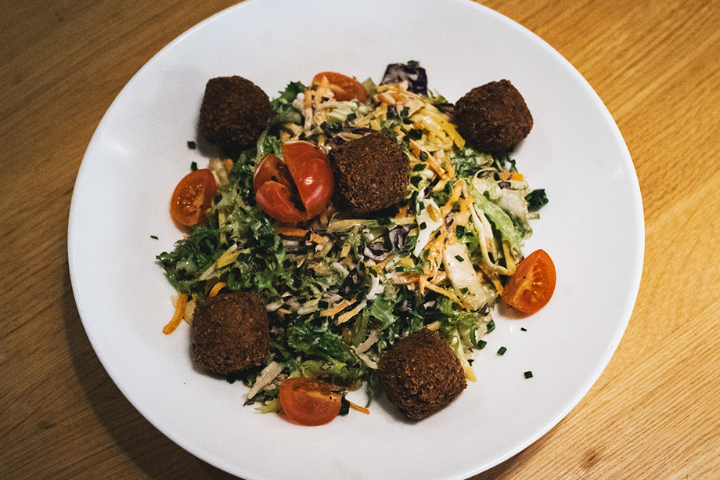 Chrüsi Müsi with Sweet Potato Falafel - Burgermeister
