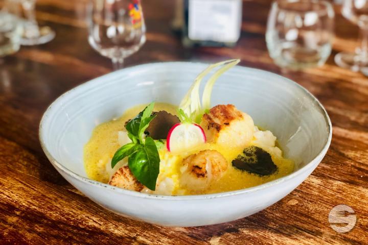 Risotto aux Saint Jacques - Le Jardin de Pinchat