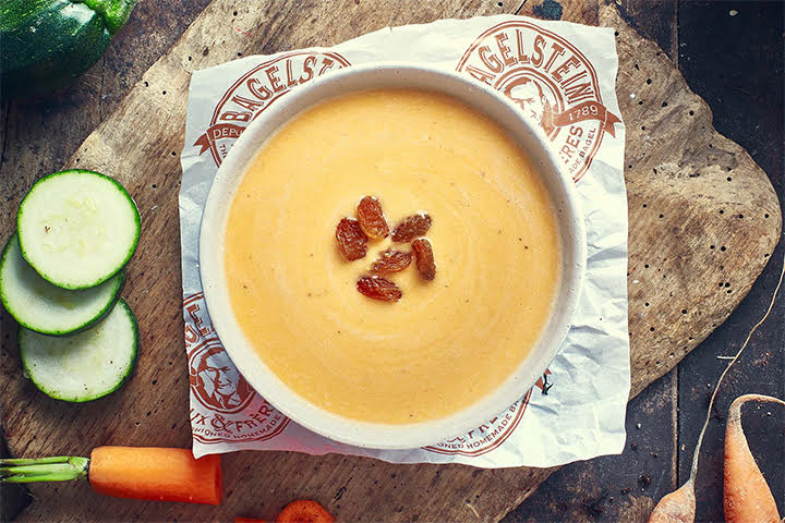 Red Lentil Butternut Coconut Golden Raisin Soup - Bagelstein