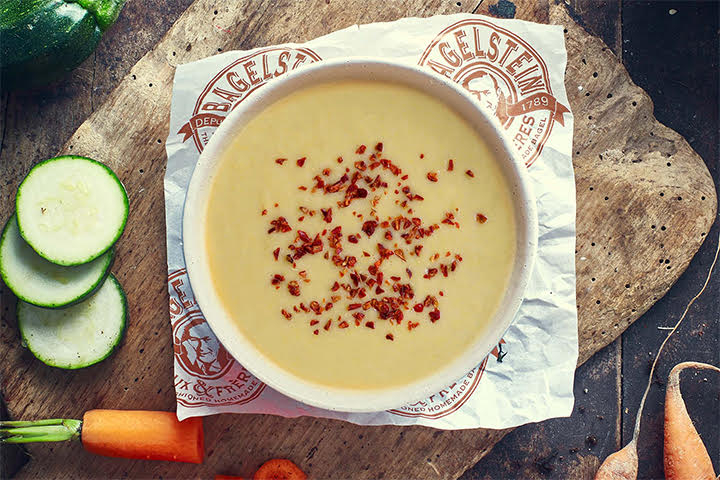 Carrot Parsnip Ginger Lemongrass Parsley Soup - Bagelstein