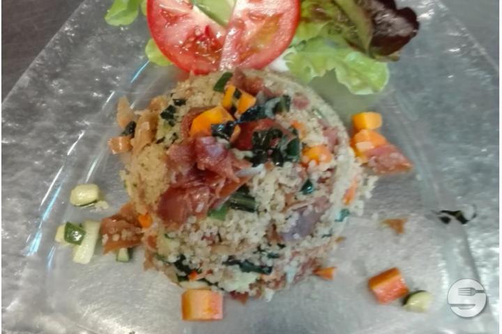 Quinoa con funghi e verdure - Alla Foce
