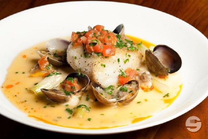Baccalà al cava e vongole - Alla Foce