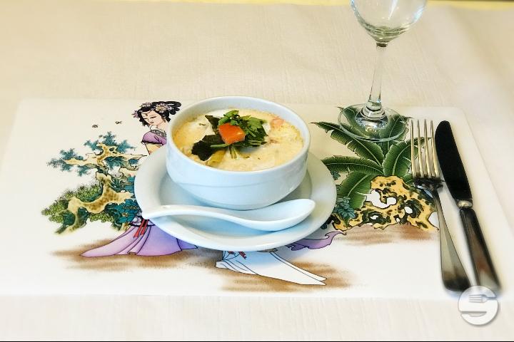 103. Potage au poisson, lait coco, citron vert - Thaï Délices