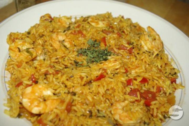 Biryani Gambas et Crevettes - Kashmir