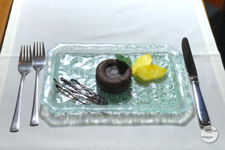 Chocolate cake with liquid core - Fyero Restaurant
