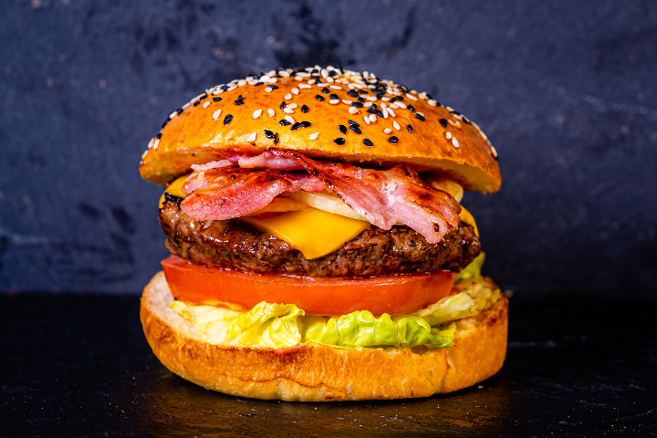 Bacon Cheese Burger - Blaqk Burger