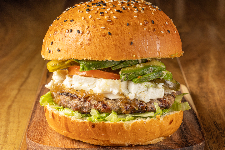 Goat cheese Burger - Blaqk Burger