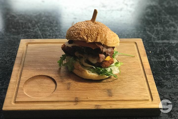 Chicken Mega Burger - Blaqk Burger