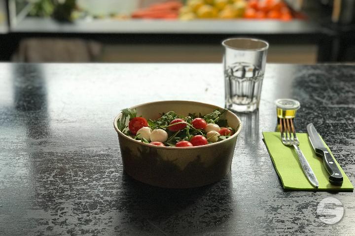 Tomatoes and mozzarella cheese salad - Blaqk Burger