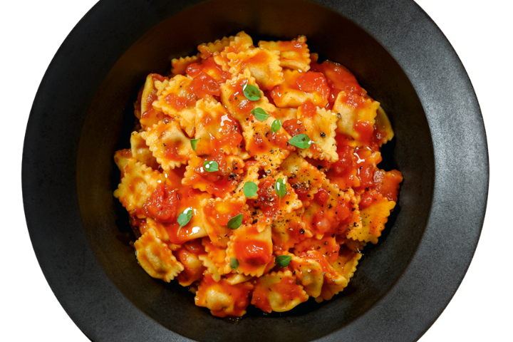 Raviolini di ricotta al pomodoro - Blaqk Burger