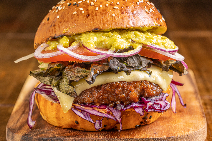 Vegan Spicy Burger - Blaqk Burger