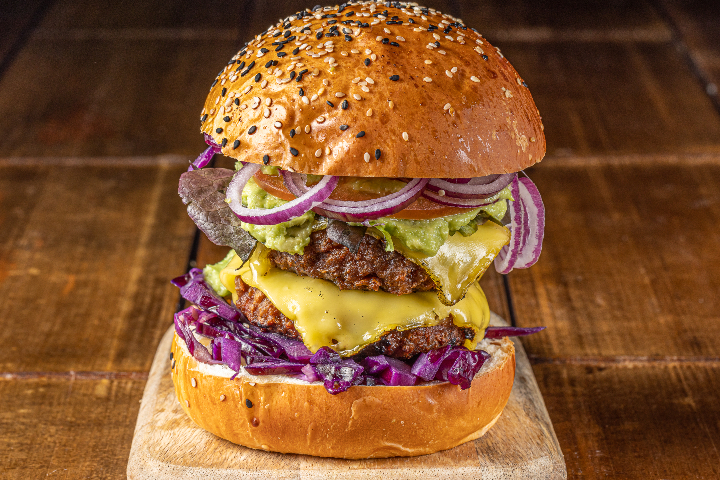 Vegan Mega Burger - Blaqk Burger