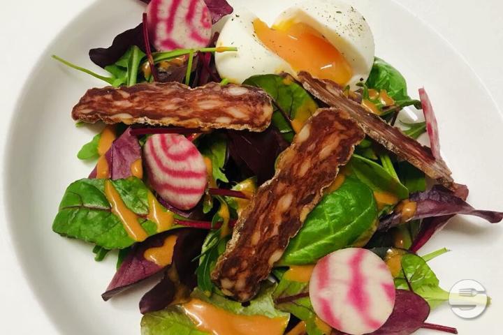 Salade pousses d'épinard - Le Cerfeuil