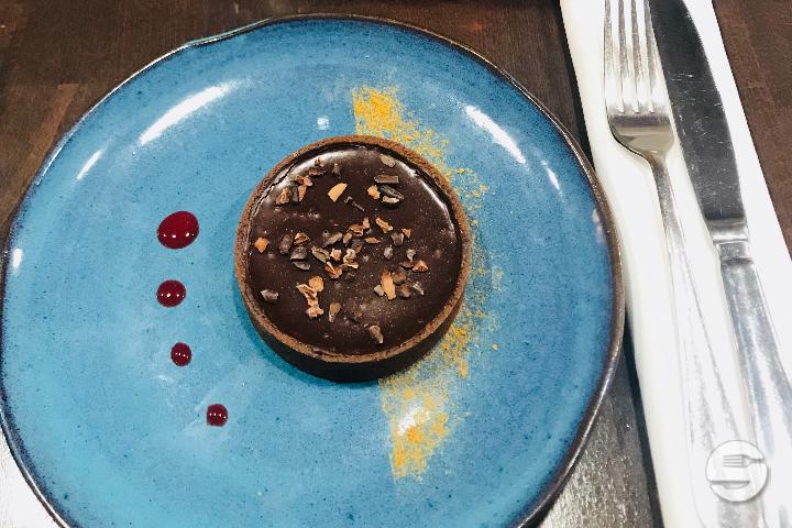 Tarte chocolat noir fumé - Le Cerfeuil