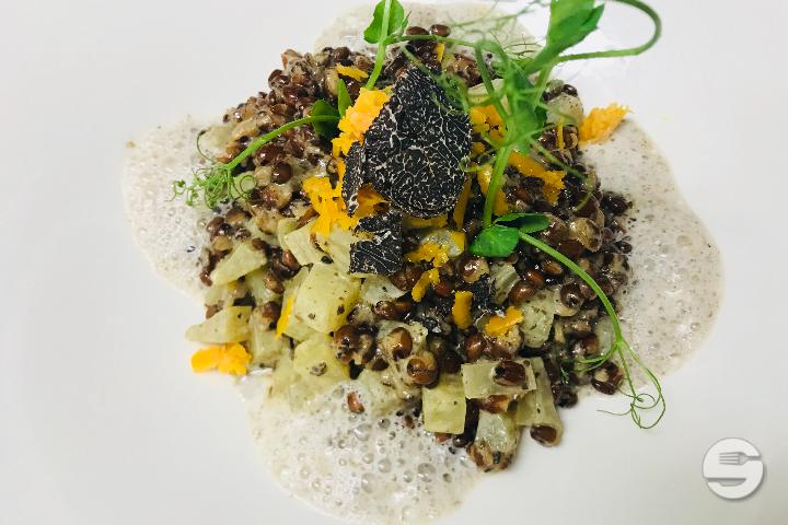Risotto aux blettes et safran - Le Cerfeuil