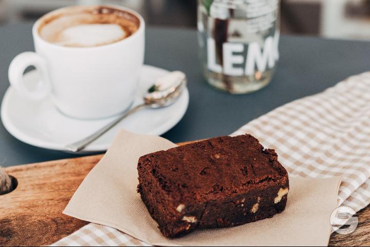 Chocolate brownie, gluten-free - Gärtnerei