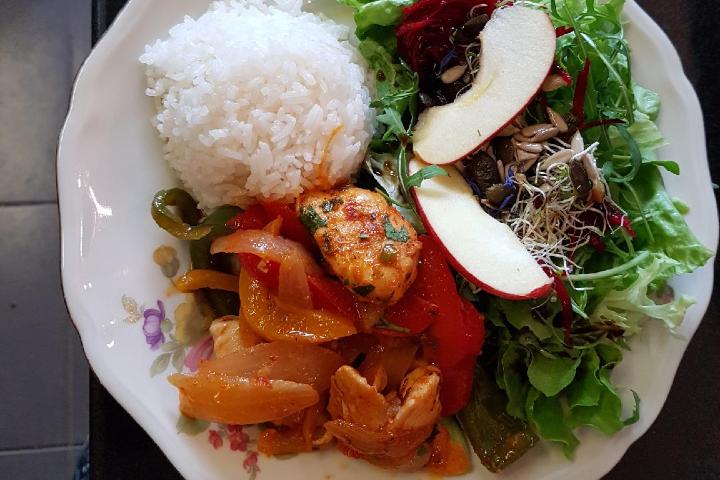 Assiette garniture fajitas - Chez Mapi